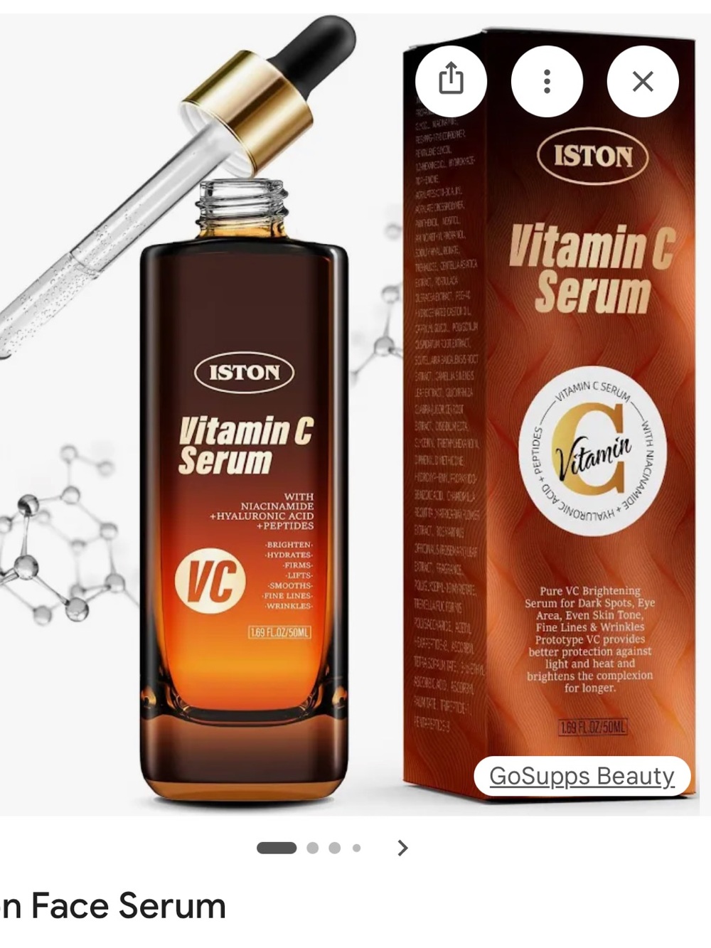 Vitamin C Serum - Brown/Orange Brightening Face Serum